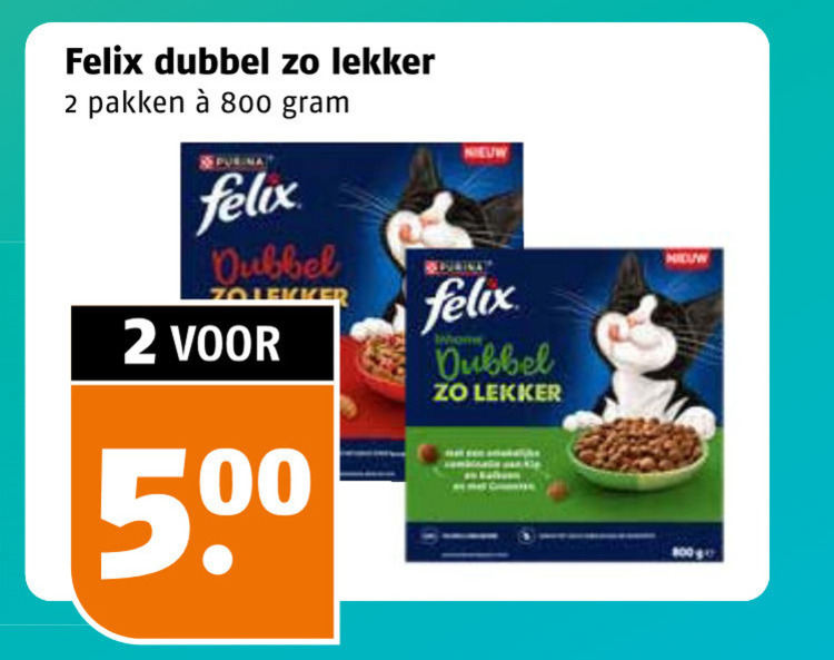 Felix   kattenvoer folder aanbieding bij  Poiesz - details