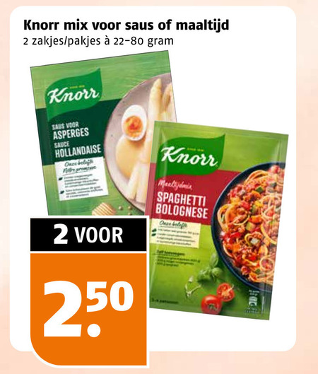 Knorr   saus, maaltijdmix folder aanbieding bij  Poiesz - details