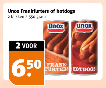 Unox   knakworst folder aanbieding bij  Poiesz - details