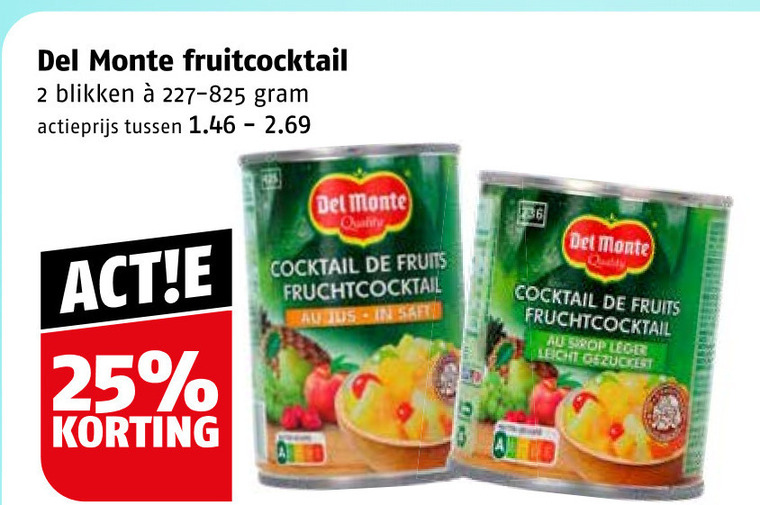 Del Monte   fruitconserven folder aanbieding bij  Poiesz - details