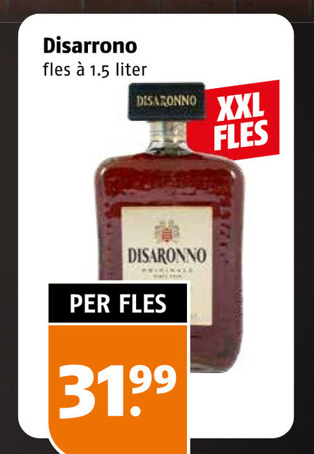 Disaronno   amaretto folder aanbieding bij  Poiesz - details