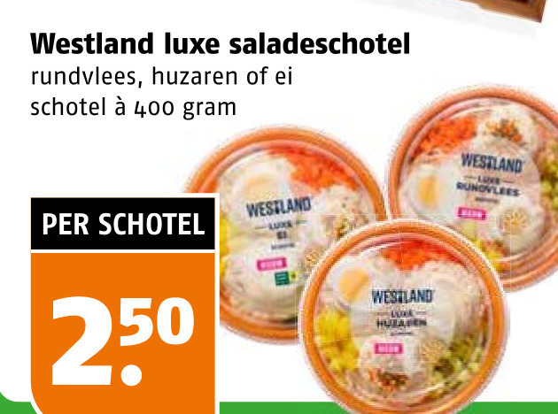 Westland   saladeschotel folder aanbieding bij  Poiesz - details