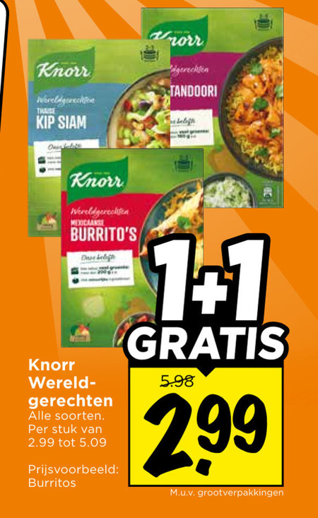 Knorr   maaltijdmix folder aanbieding bij  Vomar - details
