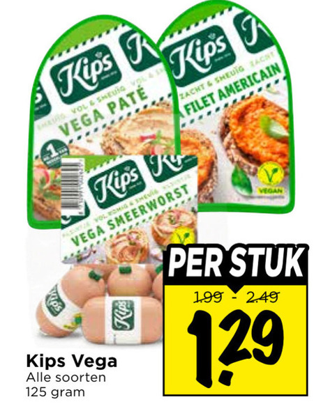 Kips   vegetarisch folder aanbieding bij  Vomar - details