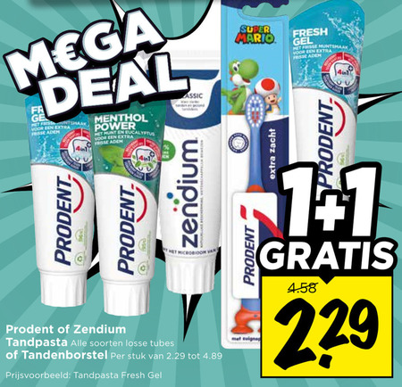 Prodent   tandpasta folder aanbieding bij  Vomar - details