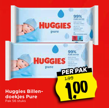 Huggies   billendoekjes folder aanbieding bij  Vomar - details