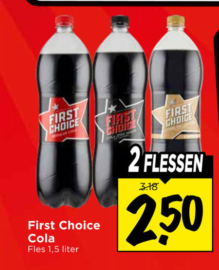 First Choice   cola folder aanbieding bij  Vomar - details