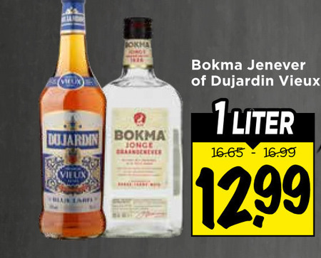 Dujardin   vieux, jenever folder aanbieding bij  Vomar - details