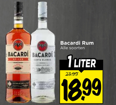Bacardi   rum folder aanbieding bij  Vomar - details
