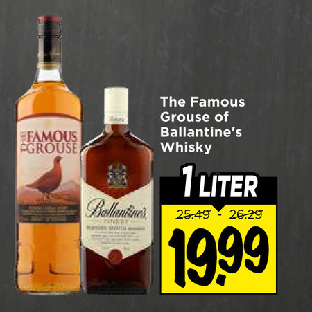 Ballantines   whisky folder aanbieding bij  Vomar - details