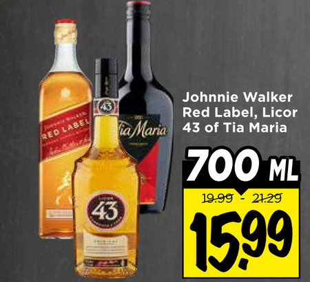 Licor 43   whisky, likeur folder aanbieding bij  Vomar - details