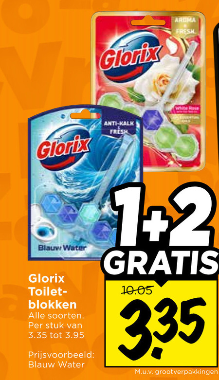 Glorix   toiletblok folder aanbieding bij  Vomar - details