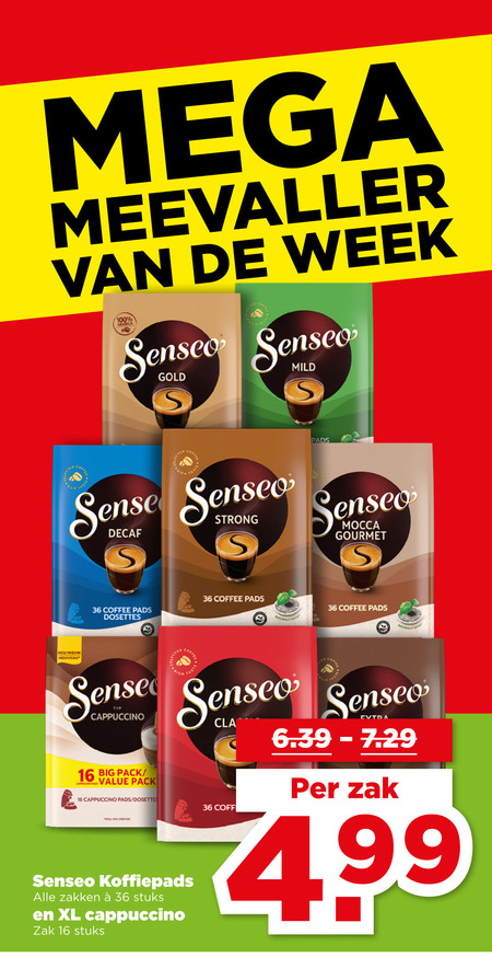 Douwe Egberts Senseo   koffiepad folder aanbieding bij  Plus - details