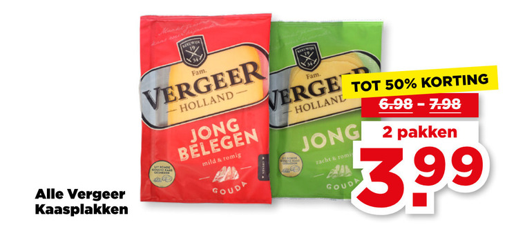 Vergeer   kaasplakken folder aanbieding bij  Plus - details