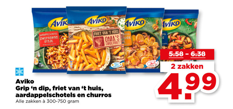 Aviko   aardappelproduct folder aanbieding bij  Plus - details