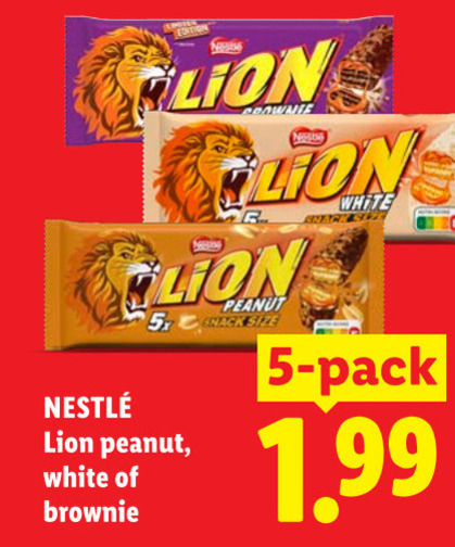 Lion   chocoladereep folder aanbieding bij  Lidl - details