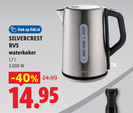 SilverCrest   waterkoker folder aanbieding bij  Lidl - details
