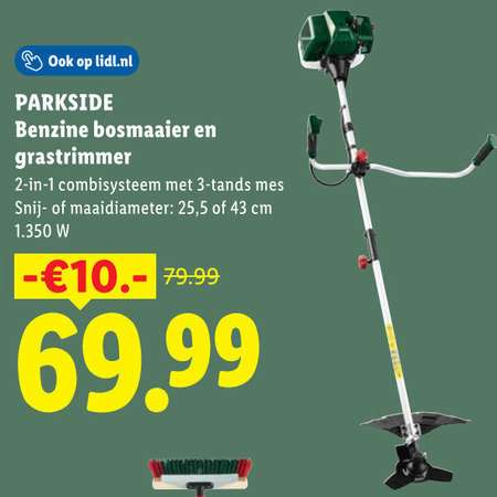 Parkside   strimmer, bosmaaier folder aanbieding bij  Lidl - details