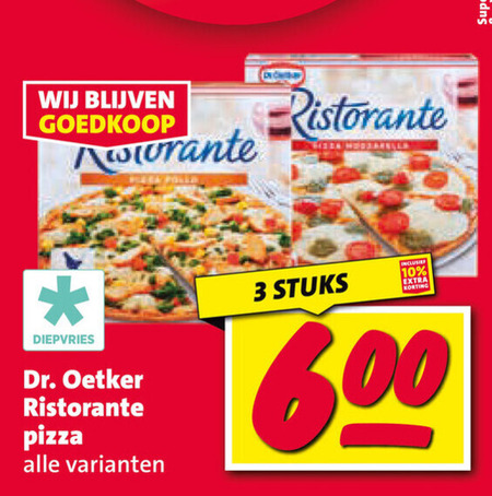 Dr Oetker   diepvriespizza folder aanbieding bij  Nettorama - details