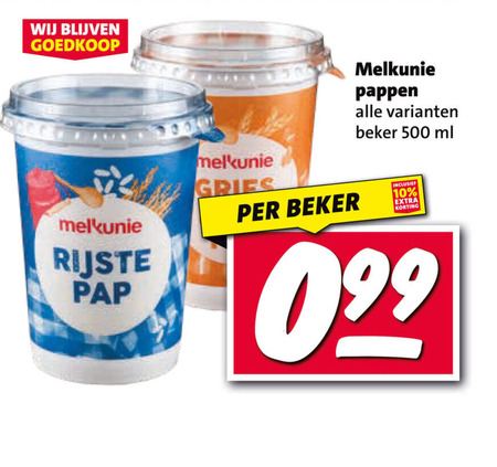 Melkunie   pap folder aanbieding bij  Nettorama - details