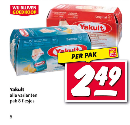 Yakult   drinkyoghurt folder aanbieding bij  Nettorama - details