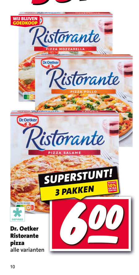 Dr Oetker   diepvriespizza folder aanbieding bij  Nettorama - details