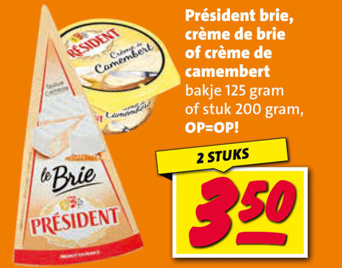 President   camembert, brie folder aanbieding bij  Nettorama - details