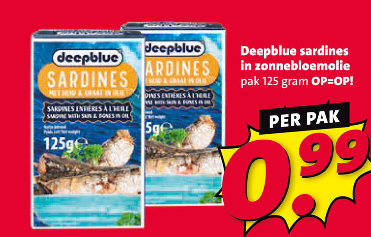 Deepblue   sardientjes folder aanbieding bij  Nettorama - details