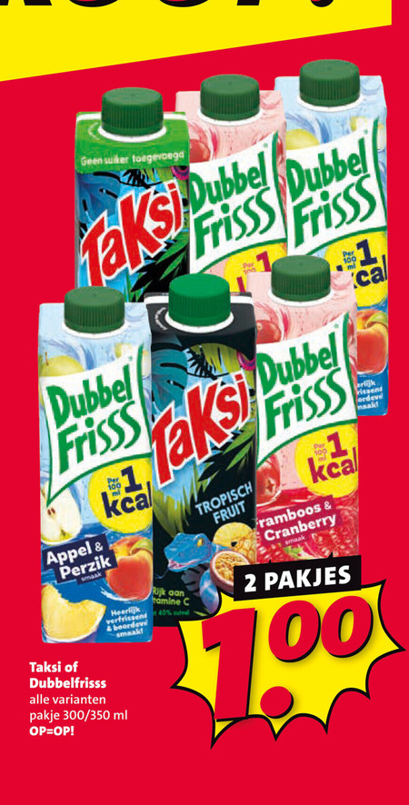 Taksi   fruitdrank folder aanbieding bij  Nettorama - details