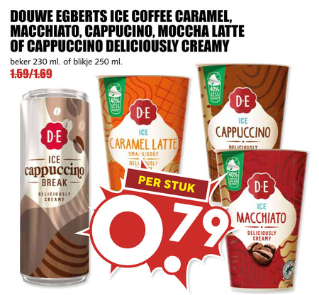 Douwe Egberts   ijskoffie folder aanbieding bij  MCD&nbsp;Supermarkt&nbsp;Basis - details