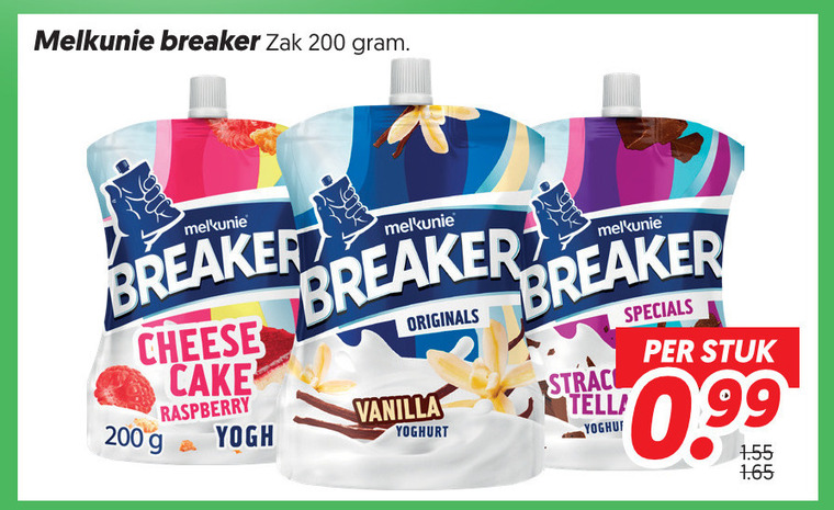 Melkunie   zuivelsnack folder aanbieding bij  Dekamarkt - details