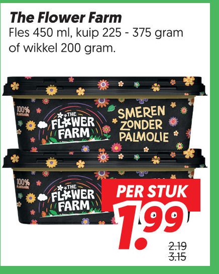 Flower Farm   margarine, olie en vetten folder aanbieding bij  Dekamarkt - details