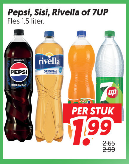 7-Up   frisdrank, cola folder aanbieding bij  Dekamarkt - details