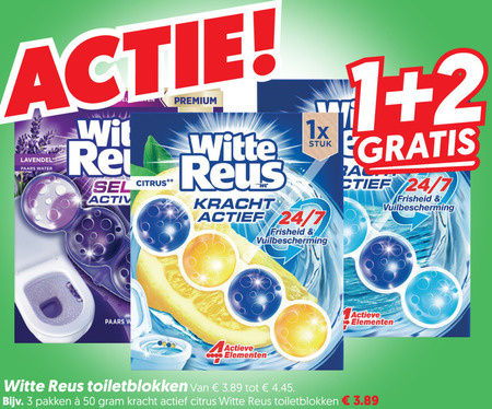 Witte Reus   toiletblok folder aanbieding bij  Dekamarkt - details