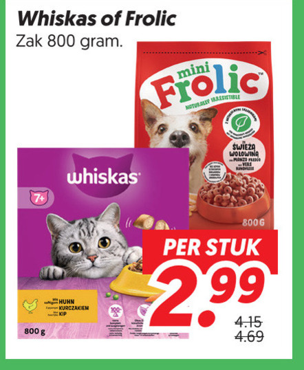 Whiskas   kattenvoer, hondenvoer folder aanbieding bij  Dekamarkt - details