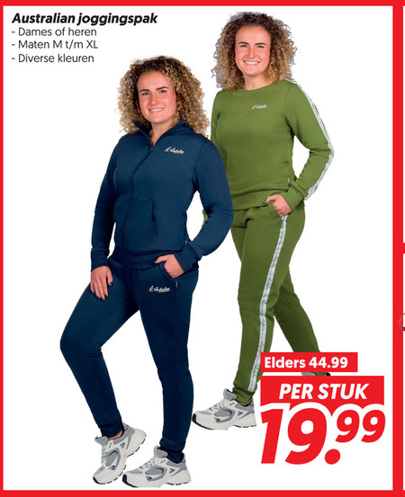 Australian   dames joggingbroek folder aanbieding bij  Dekamarkt - details