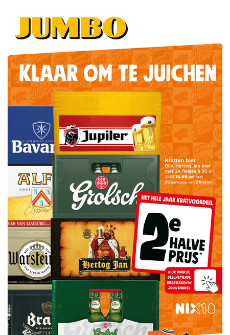 Alfa   krat bier folder aanbieding bij  Jumbo - details