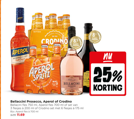 Crodino   prosecco, aperitief folder aanbieding bij  Jumbo - details