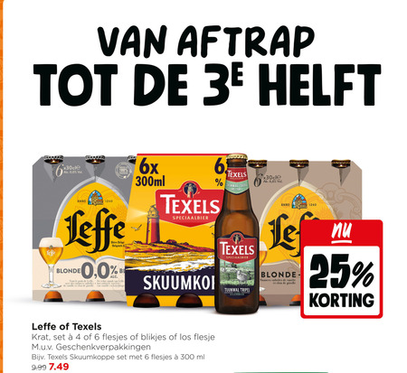 Texels   blikje bier, krat bier folder aanbieding bij  Jumbo - details
