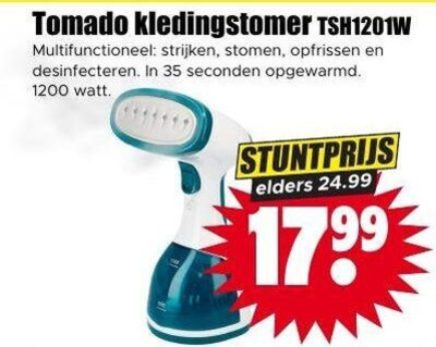 Tomado   handstoomreiniger folder aanbieding bij  Dirk - details