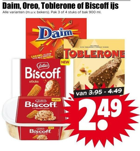 Toblerone   ijsspecialiteit folder aanbieding bij  Dirk - details