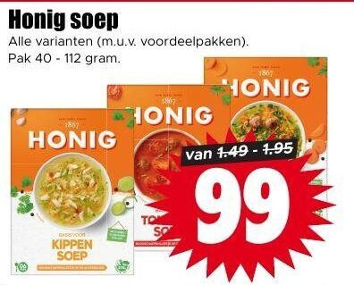 honig soep 10 40 99 1867 voordeelpakken pak kippen folder aanbieding bij Dirk Honig soep folder aanbieding bij Dirk - details