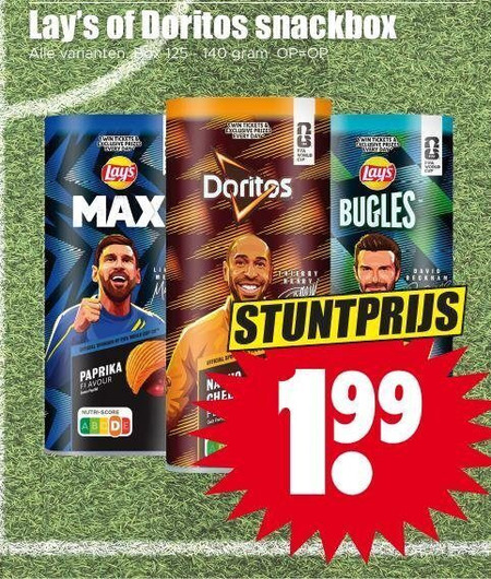 Doritos   chips folder aanbieding bij  Dirk - details