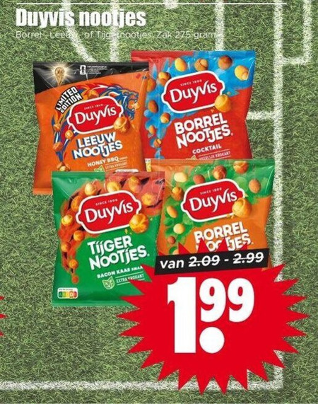 Duyvis   borrelnootjes folder aanbieding bij  Dirk - details