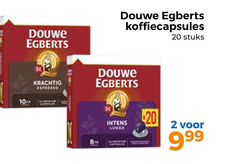 Douwe Egberts   koffiecups folder aanbieding bij  Trekpleister - details