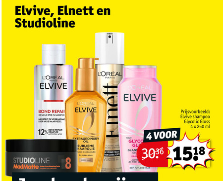 Elvive   haargel, hairspray folder aanbieding bij  Kruidvat - details