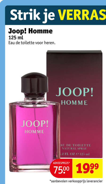 joop eau de toilette strik homme ml heren natural spray oz folder aanbieding bij Kruidvat Joop eau de toilette folder aanbieding bij Kruidvat - details