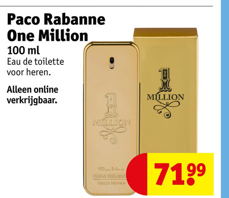 Paco Rabanne   eau de toilette folder aanbieding bij  Kruidvat - details