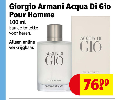 Giorgio Armani   eau de toilette folder aanbieding bij  Kruidvat - details