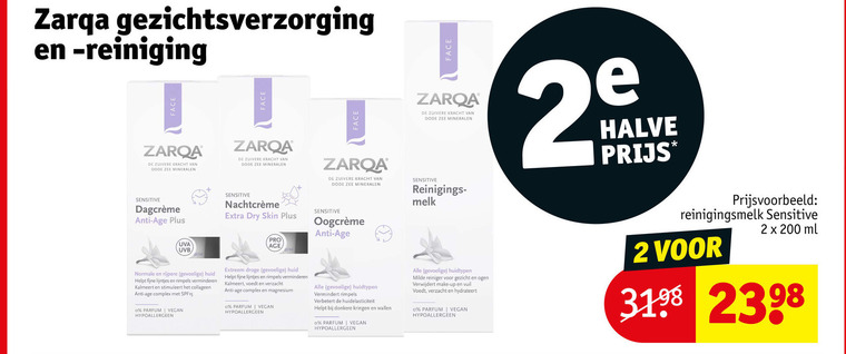 Zarqa   gezichtsverzorging folder aanbieding bij  Kruidvat - details